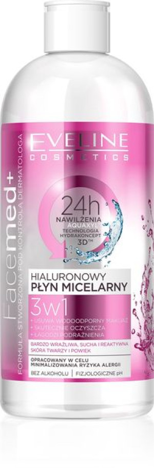 Eveline Facemed+ Hialuronowy Płyn micelarny 3w1 400ml