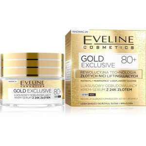 Eveline Gold Lift Expert 80+ Krem-serum odbudowujący na dzień i noc 50ml