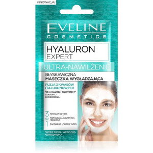 Eveline Hyaluron Expert Ultra-Nawilżenie Maseczka wygładzająca błyskawiczna
