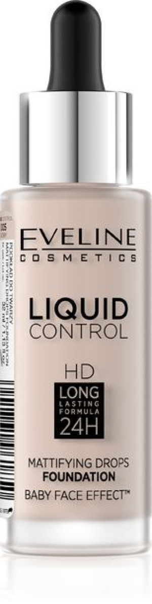 Eveline HD Podkład do twarzy z dropperem nr 005 Ivory