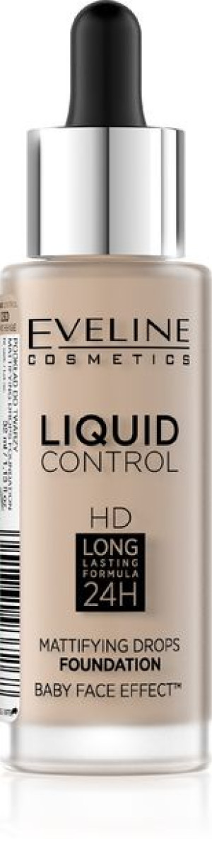 Eveline HD Podkład do twarzy z dropperem nr 030 Sand Beige