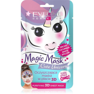 Eveline Magic Mask Oczyszczająca Maska w płacie 3D Cute Unicorn