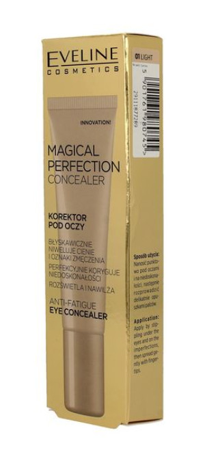 Eveline Magical Perfection Concealer Korektor pod oczy 01 Light  15ml