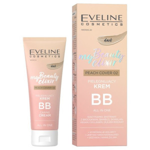 Eveline My Beauty Elixir Pielęgnujący Krem BB Peach Cover 02 Dark 30ml