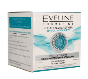 Eveline Półtłusty Krem silnie przeciwzmarszczkowy Kolagen i Elastyna 50ml