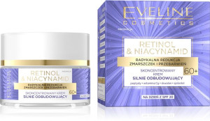 Eveline 60+ Skoncentrowany Krem silnie odbudowujący SPF20 na dzień 50ml