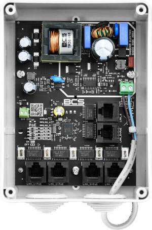Switch Poe BCS-IP5/E-S-II do 5 kamer, obudowa IP55
