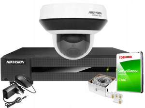 Zestaw monitoringu Hikvision Kamera obrotowa 4Mpx