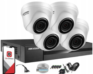 Zestaw monitoringu Hikvision 4x kamera 2Mpx