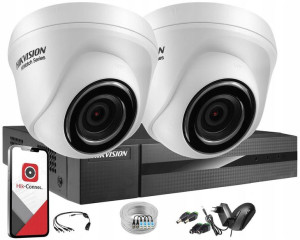 Zestaw monitoringu Hikvision 2x kamera 2Mpx