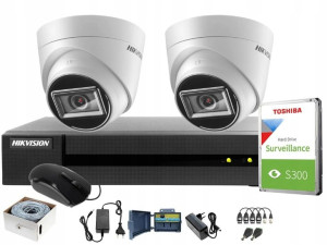 Zestaw monitoringu zewnętrznego Hikvision 2x 8Mpx
