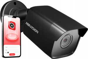 Kamera IP 4Mpx Hikvision IPCAM-B4 POE H.265 Czarna