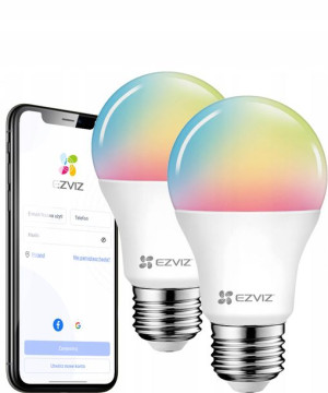Zestaw Inteligentne żarówki WIFI RGB Aplikacja