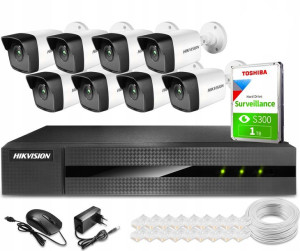 HIKVISION Zestaw monitoringu IP 4MP IP66 Aplikacja