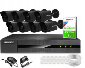 HIKVISION Monitoring IP H.265 Dysk 1TB 4MPx IR30m