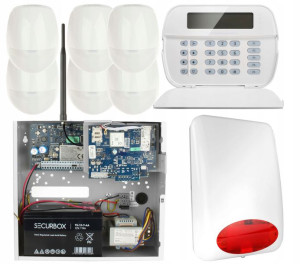 System alarmowy DSC GTX2 6x Czujka Aplikacja LCD