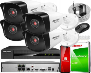 HIKVISION Monitoring IP Zewnętrzny 4Mpx IR30m 1TB