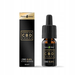 Olej Cbd Permium 6,6%, Certyfikat Gmp Bez Thc!