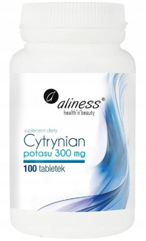 ALINESS Cytrynian Potasu 300mg x 100 tabletek VEGE