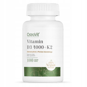 OstroVit Witamina D3 4000 IU K2 VEGE 100 tabletek