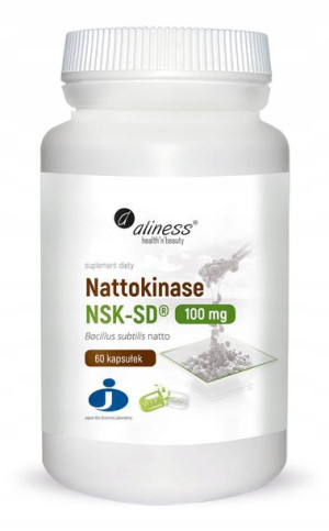 ALINESS Nattokinase NSK-SD 100 mg x 60 Vege caps.