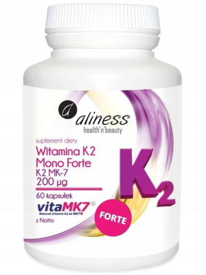 ALINESS WITAMINA K2 MK-7 200 mcg z natto NATURALNA