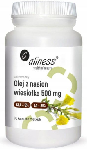 ALINESS Olej z nasion wiesiołka 9%/85% 500 mg x 90