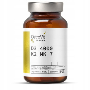 OstroVit Pharma D3 4000 K2 MK-7 90 tabletek