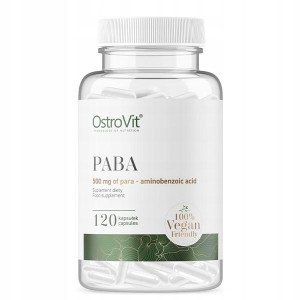 OstroVit PABA VEGE 120 kaps. para-aminobenzoesowy