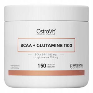 OstroVit BCAA Glutamina 1100 mg 150 kapsułek