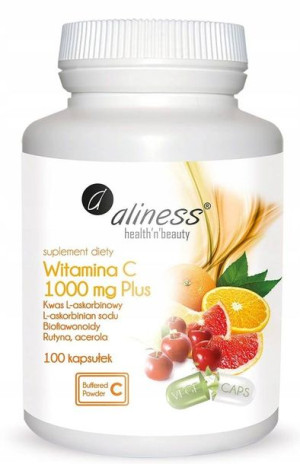 ALINESS Witamina C 1000 mg Plus x 100 kaps VEGE