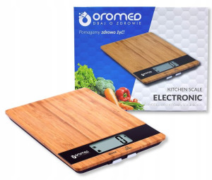Elektroniczna Waga Kuchenna Drewniana 5kg Bambus