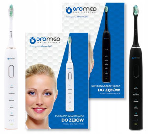 Zestaw Szczoteczek Soniczna Do Zębów Black White
