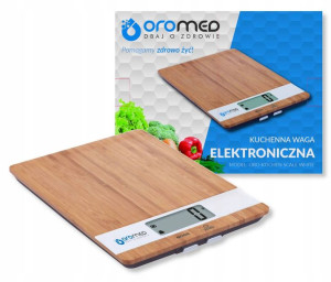 Elektroniczna Waga Kuchenna Drewniana 5kg Bambus