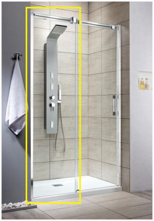 Ścianka front 50cm Radaway ESPERA DWJ 380211-01L lewa chrom