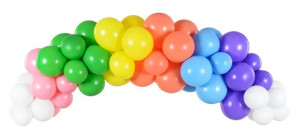 Girlanda Balonowa Tęcza Urodziny Impreza Balony Pastelowe 60 Szt.