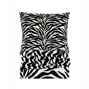 Pościel Bawełniana 160x200 Zebra + Prześcieradło