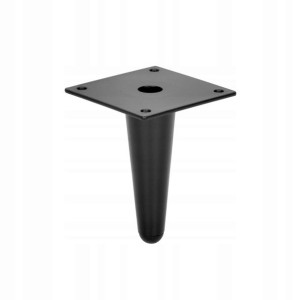 Noga Meblowa Czarny Mat Stożek 10cm Sl012 H100