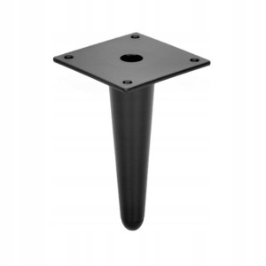 Noga Meblowa Czarny Mat Stożek 13cm Sl012 H130