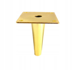 Noga Meblowa Złota Połysk Stożek 10cm Sl012 H100