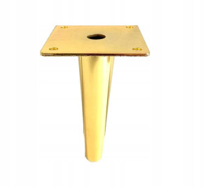 Noga Meblowa Złota Połysk Stożek 13cm Sl012 H130