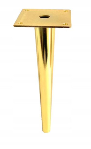 Noga Meblowa Złota Połysk Stożek 23cm Sl012 H230