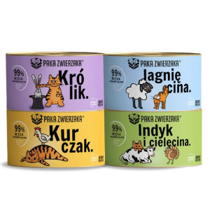 Pakiet Paka Zwierzaka Mokra Karma Dla Kota Mix Smaków 4 x 200 g