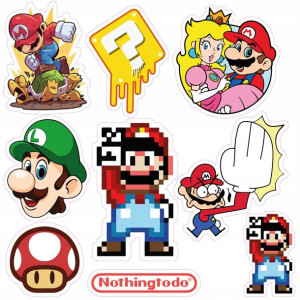 Naklejki Zestaw Super Mario Bros Na Rower