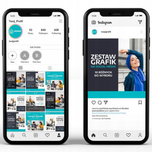 Grafiki Social Media Gotowe 10 Wzorów/ 5 Postów