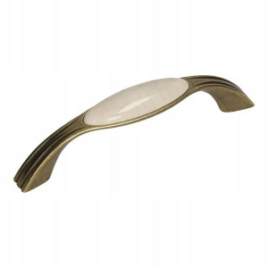 Uchwyt meblowy porcelana GAMET UP17-96-AB-MLK-4