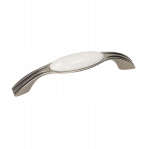 Uchwyt meblowy porcelana GAMET UP17-96-GA11-WHT-0