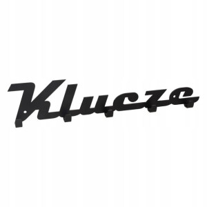 Wieszak haczyki na klucze WS03-L36-SU czarny mat