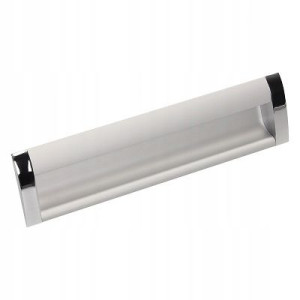 Uchwyt meblowy UA08 160mm chrom połysk + aluminium