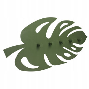 Wieszak ścienny GAMET WS08 liść MONSTERA zielony